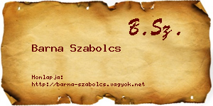 Barna Szabolcs névjegykártya
